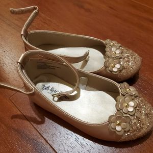 Fancy gold toddler shoes